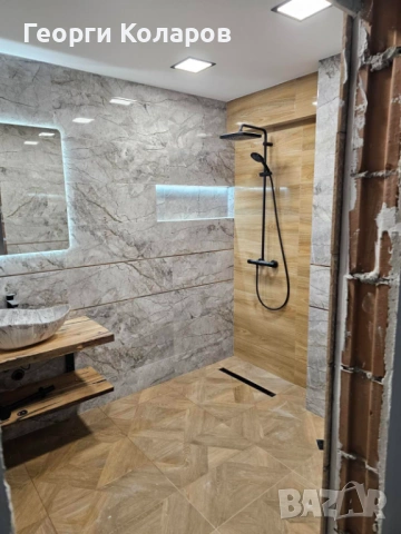 Ремонт на баня, лепене на плочки,, снимка 9 - Ремонти на баня - 52146694