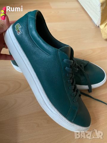 Оригинални мъжки кецове LACOSTE GREEN ! 46 н, снимка 1 - Кецове - 46644616