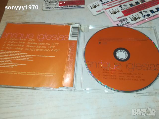 ENRIQUE IGLESIAS CD-ВНОС GERMANY 0407241011, снимка 3 - CD дискове - 46466507