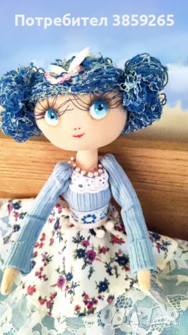 Кукла София. Текстилна мека кукла. ръчна изработка, снимка 9 - Кукли - 52816918