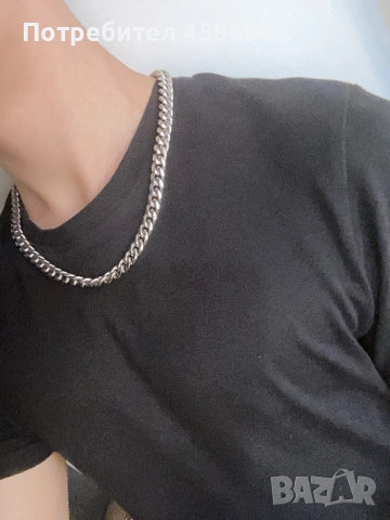 Масивна мъжка верига Cuban chain, снимка 4 - Колиета, медальони, синджири - 51737482