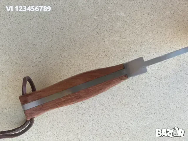 Ръчно направен нож - кукри 140х270,D2,кожа, снимка 6 - Ножове - 50718968