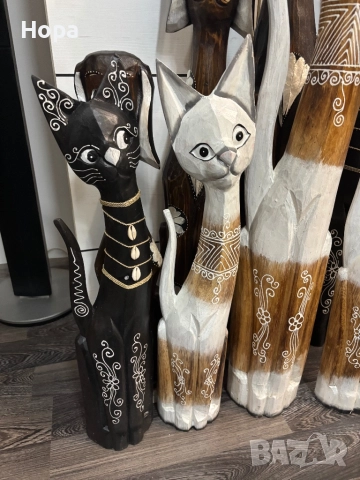 Котки от дърво , снимка 6 - Декорация за дома - 32821072