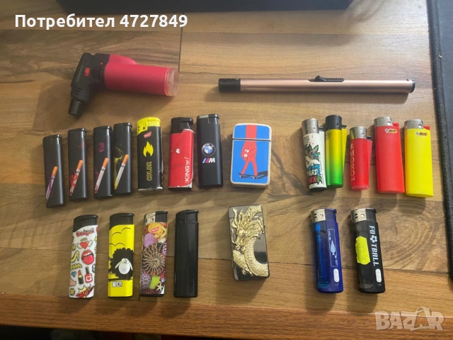 Спешно! Голям комплект запалки (22 броя) – Clipper, Bic, Електрическа и др.