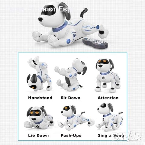 NYTRO Stunt Dog Интелигентно дистанционно управление Играчка каскадьор робот, 3 муз.танца, 7 акроб.,, снимка 5 - Електрически играчки - 45998329