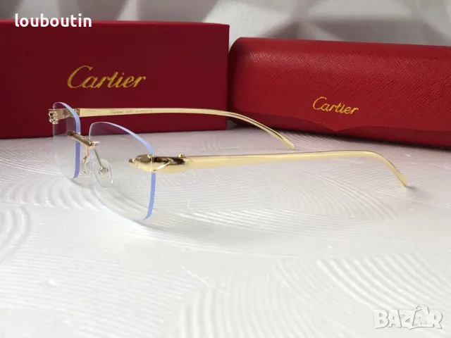 Cartier Мъжки слънчеви очила правоъгълни 3 цвята дамски унисек, снимка 12 - Слънчеви и диоптрични очила - 49785762