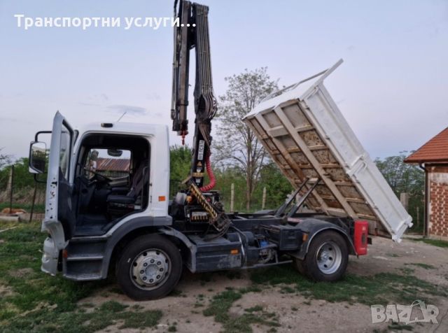 Самосвал с кран, снимка 2 - Транспортни услуги - 45945311