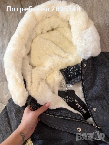 Топъл модел парка с пух, снимка 2 - Якета - 53141726