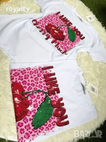 Памучни дамски тениски Различни дизайни , снимка 13 - Тениски - 50413235