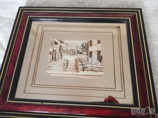 авторски картини с африкански мотиви 58/78 см., снимка 10 - Антикварни и старинни предмети - 52714337