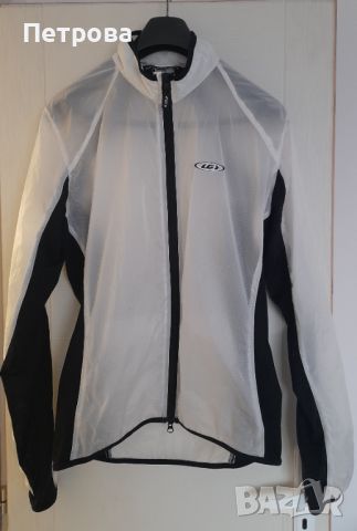 Бяло и черно вело яке за дъжд и вятър, снимка 1 - Спортна екипировка - 45240996