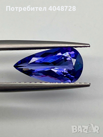 Инвестиционен естествен Танзанит 4.08ct. AIGS Сертификат, снимка 1 - Други - 45025161