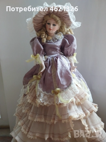 Винтидж колекционерска порцеланова кукла Андреа Alberon Collection нова висока, снимка 5 - Декорация за дома - 52043519