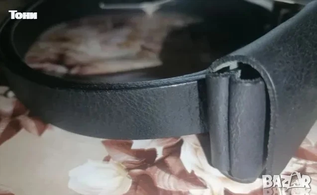 S.Oliver Оригинал Нов Мъжки Колан с Мини Портмоне от Естествена Кожа с Етикет 90см , снимка 4 - Колани - 53729253