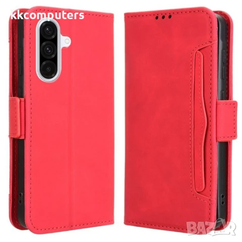 Samsung Galaxy A36 5G / A56 5G Magnetic Wallet Кожен Калъф и Протектор, снимка 2 - Калъфи, кейсове - 50789898