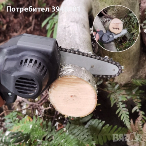 15см -  Ръчен електрически верижен трион от закалена стомана с Две батерии !, снимка 2 - Моторни триони/резачки - 52653907