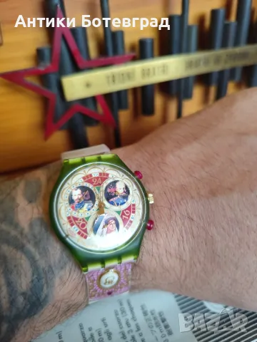 Красив часовник Swatch хронограф Атланта 1996, снимка 8 - Мъжки - 49150832