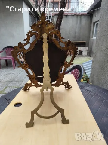 Настолно Огледало,  Бронз Оригинал, Наполеон III, снимка 2 - Антикварни и старинни предмети - 49764246