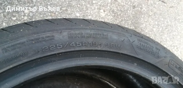 Гуми 225 45 19 Tires 2 броя. Нов внос. Не са нови. Гаранция , снимка 8 - Гуми и джанти - 46850380