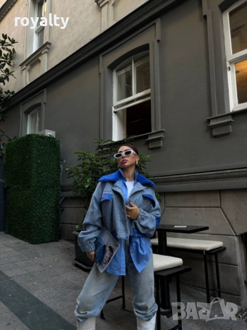Дамско Яке В Синьо, снимка 2 - Якета - 52221051