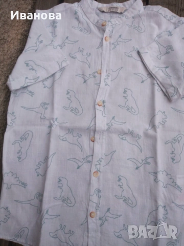 Риза къс ръкав 134-140 см.