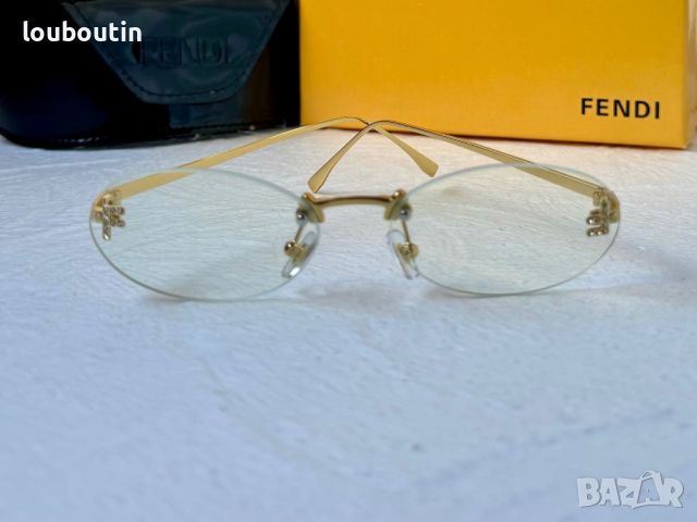 Fendi прозрачни слънчеви,очила за компютър диоптрични рамки, снимка 2 - Слънчеви и диоптрични очила - 45269880