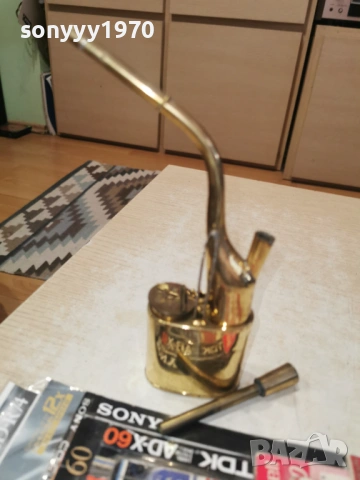 медна лула за колекция или пушене 1702260806, снимка 3 - Антикварни и старинни предмети - 53503272