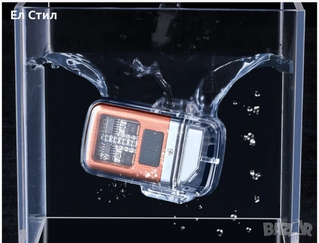 Елегантна прозрачна ветроустойчива запалка с LED светлинки, снимка 11 - Други стоки за дома - 53880022