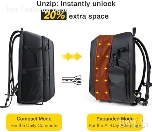 Нова Фото раница твърд корпус, бърз страничен достъп, статив, 8 джоба, снимка 2 - Чанти, стативи, аксесоари - 53374351