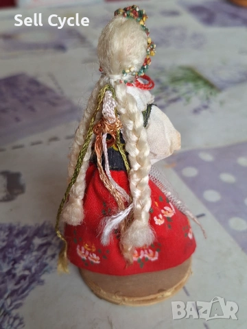 ✅РЪЧНО ПРАВЕНА ФИГУРКА - ДЕВОЙКА - ПОЛША❗, снимка 2 - Антикварни и старинни предмети - 54226878