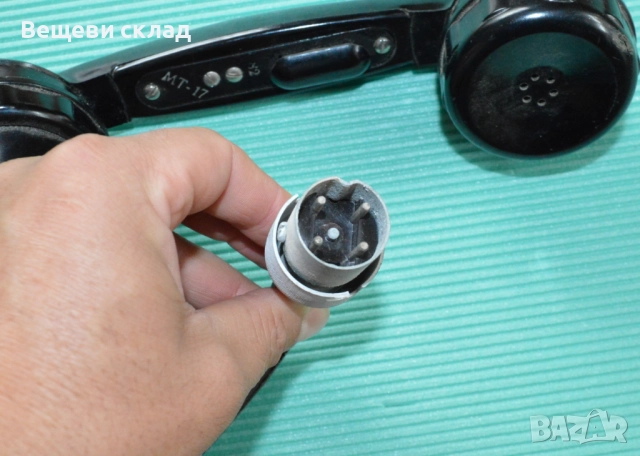 Слушалка трубка за военна радиостанция Р-105 М, снимка 2 - Антикварни и старинни предмети - 52087738