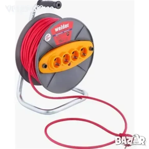 Макара за ток WELDER с многожилен кабел 50 м 3X2.5 кв, снимка 1