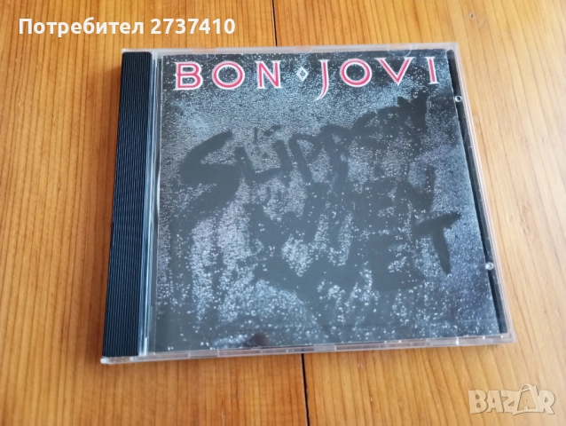 BON JOVI - SLIPPERY WHEN WET 12лв оригинален диск