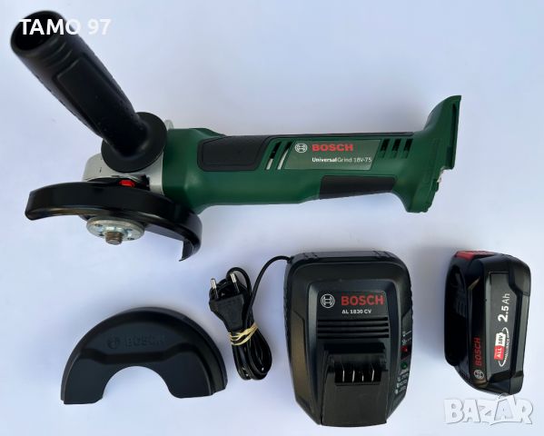 BOSCH UniversalGrind 18V-75  - Нов акумулаторен ъглошлайф, снимка 1 - Други инструменти - 46662623