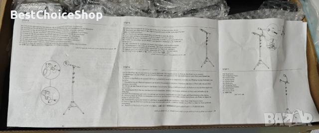 Стойка за микрофон TONOR с държач за таблет, статив за пода, регулируема височина и ъгъл, снимка 4 - Микрофони - 54184514