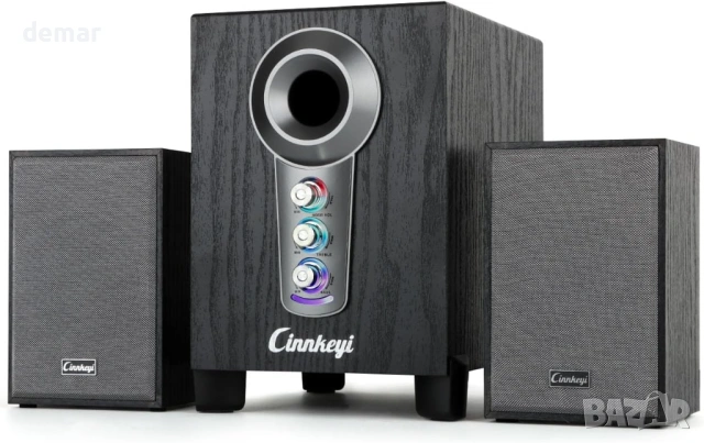 USB 2.1 компютърни високоговорители със субуфер, C5213, 10W + 3W×2, захранване от USB