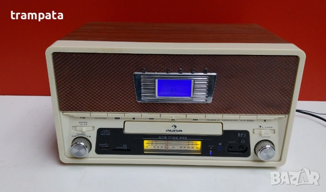 НАЙ ДОБРАТА ОФЕРТА Ретро Радио Auna CD/MP3 Bluetooth USB SD