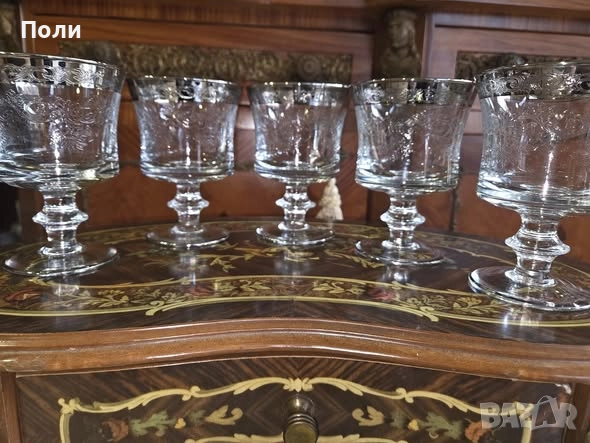 Чаши MURANO MEDICI GOLD, снимка 6 - Антикварни и старинни предмети - 52211155