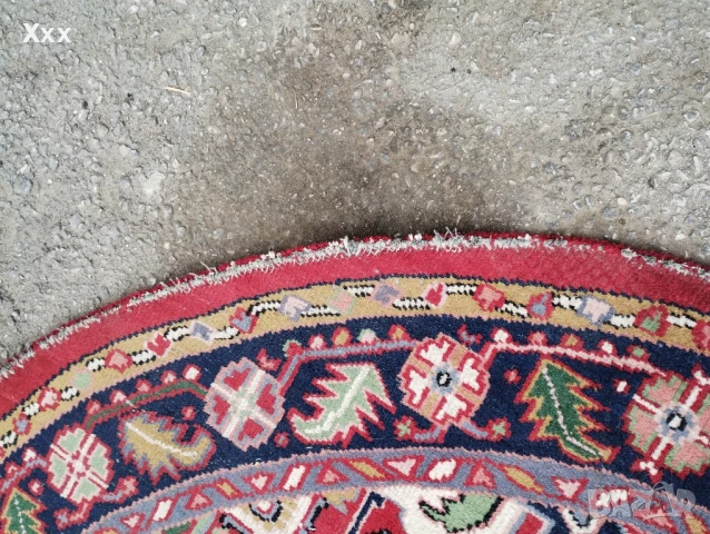 Ръчно тъкан вълнен килим.Антика за ценители.Ирански., снимка 9 - Килими - 51149415