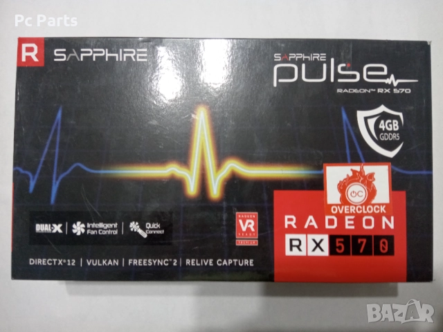Sapphire AMD Radeon RX 570 4GB Pulse GDDR5 256 bit, снимка 5 - Видеокарти - 52595073
