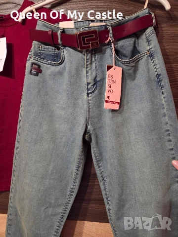 Разкошни дамски дънки Estensivo, снимка 4 - Дънки - 53412908