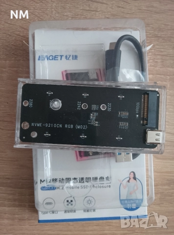 кутия за( NMVE M2 ssd disk), снимка 2 - Лаптопи за работа - 52902363