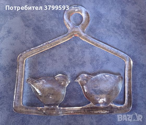Винтидж стъклени декорации за окачване, снимка 1 - Антикварни и старинни предмети - 45092413