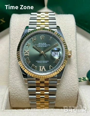 Rolex Datejust 36mm Two-Tone Yellow Gold Automatic Дамски Различни Варианти, снимка 17 - Дамски - 54049281