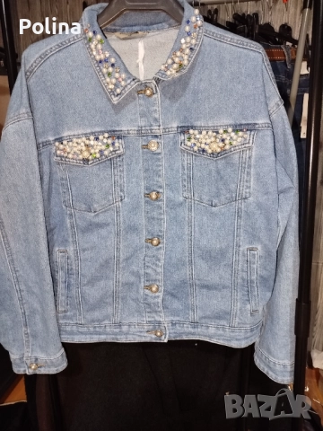 Дамско дънково яке