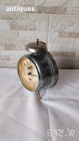 Стар немски часовник / будилник - Kienzle Uhren - 1930 год., снимка 5 - Антикварни и старинни предмети - 49843844