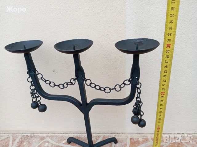 старинни ръчно изработени свещници свещник, снимка 6 - Антикварни и старинни предмети - 54220375