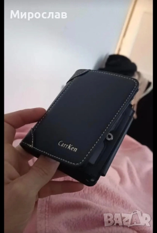 Мъжко Протмоне Черно, снимка 3 - Портфейли, портмонета - 52836233