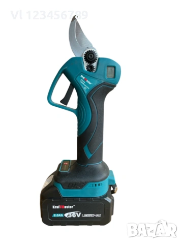 2.5" Акумулаторна Безчеткова Ножица с дисплей KraftMaster 36v 8Ah