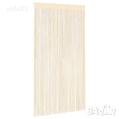 vidaXL Пердета ресни, 2 бр, 100x250 см, кремави（SKU:132402）, снимка 3 - Пердета и завеси - 48718008